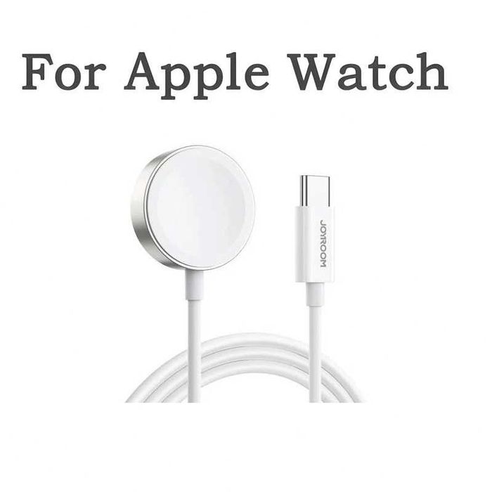 Incarcator wireless Apple Watch, 1.2m, Joyroom S-IW004, mufaUSB-C, Alb
