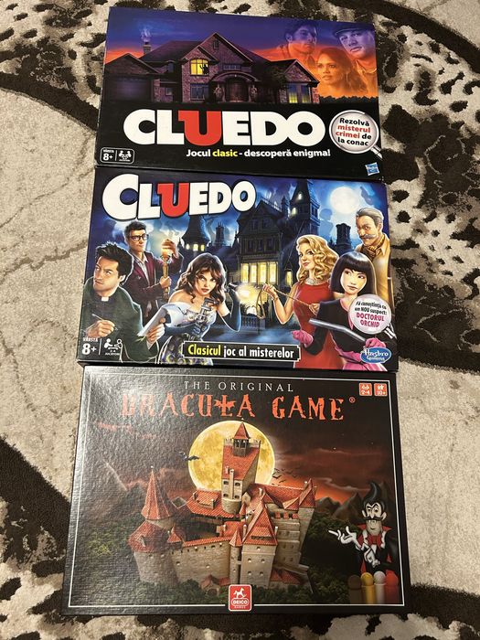 Jocuri de societate Cluedo si Dracuia