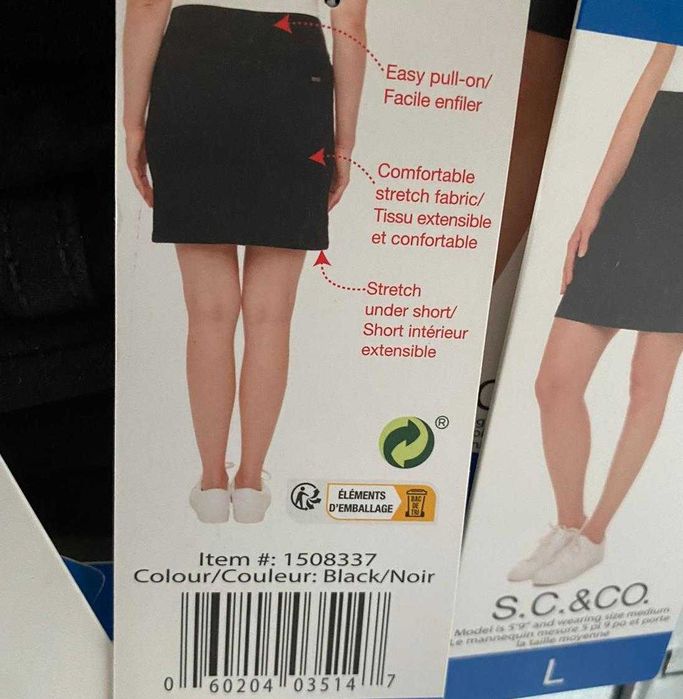 Fusta tip pantaloni SC&CO din Jeans elastici confortabili damă S, M, L