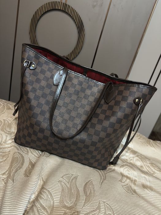 Дамска чанта Louis Vuitton Neverfull MM / Damier Ebene