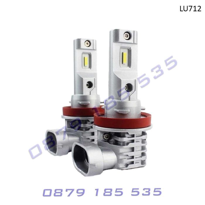 Компактни LED крушки H11 H9 H8 без вентилатор лед светлини фар кола