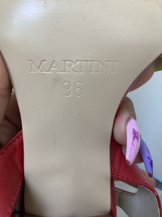 Червени сандали MARTINI