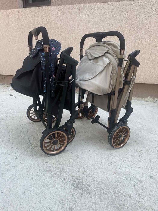 Carucior sport cu pozitie de somn si mâner reversibil, tip troller