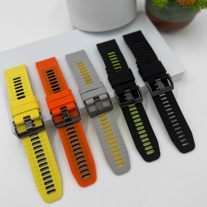 Двуцветни силиконови каишки Quickfit за Garmin 20 | 22 | 26 mm.