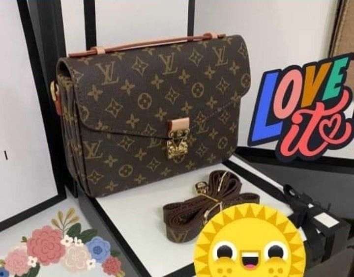 Geanta LV Pochette Metis,curea detasabila, saculet, etichetă