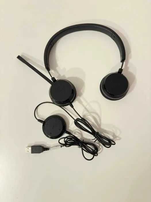 Casti JABRA Evolve 20 UC Stereo, telecomanda USB Certificate Microsoft