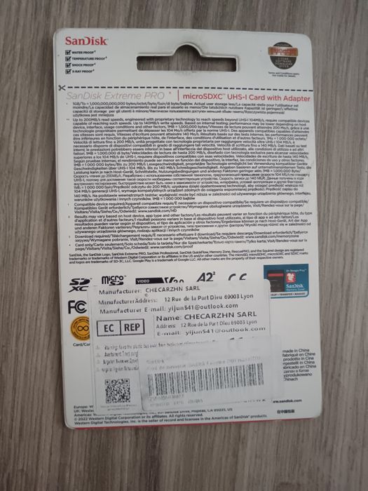 Card micro SD SanDisk 512gb sigilat