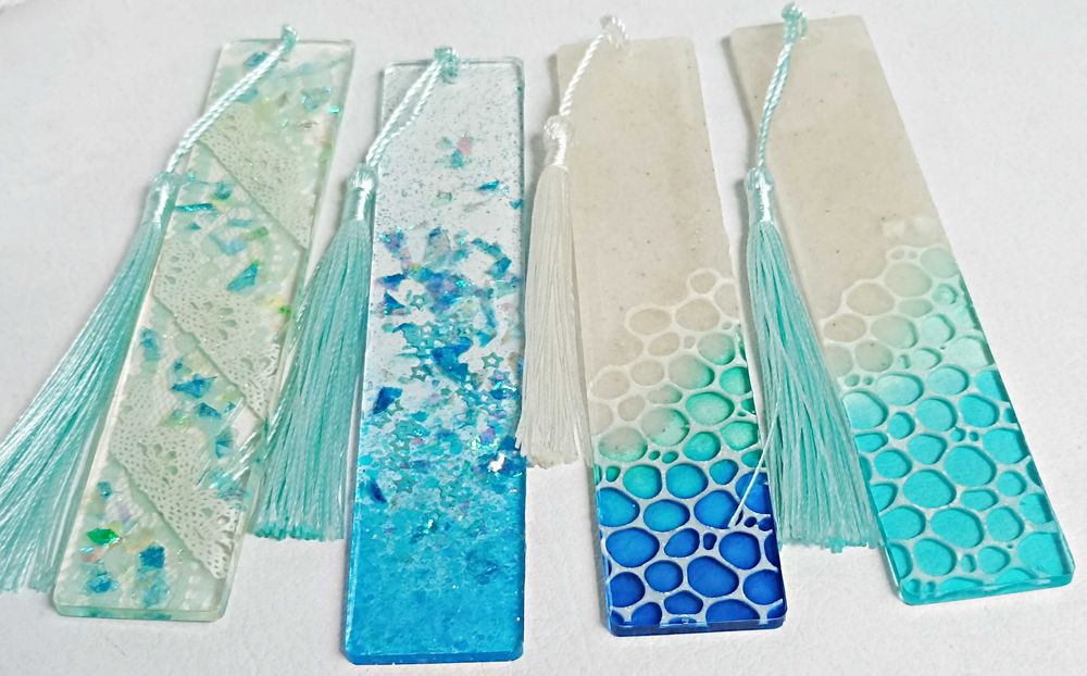 РАЗПРОДАЖБА -Книгоразделители от епоксидна смола - РЪЧНА ИЗРАБОТКА !