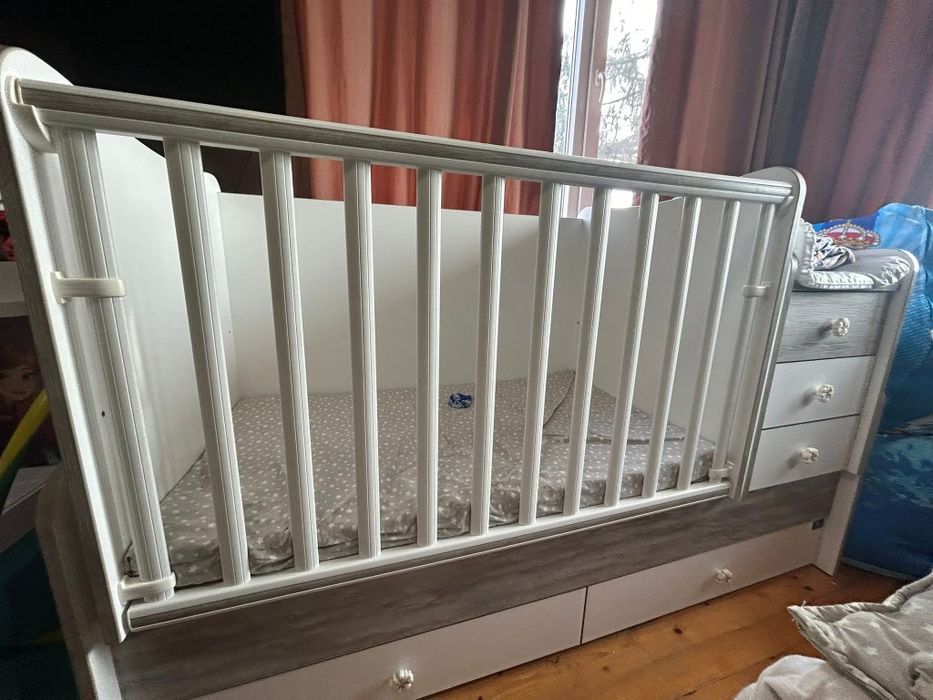 Бебешка кошара LORELLI Maxi Plus 70/160 бяло