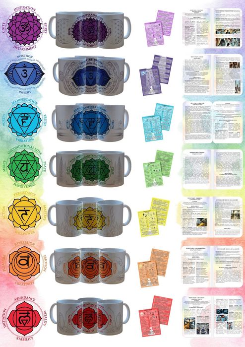 Чаши за чакрите и книга