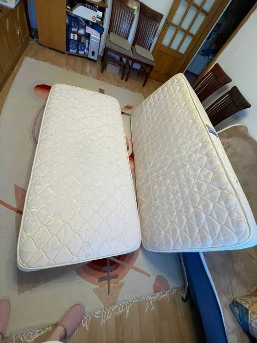 Pat supraetajat metalic + 2 saltele Viscotex Super Ortopedică