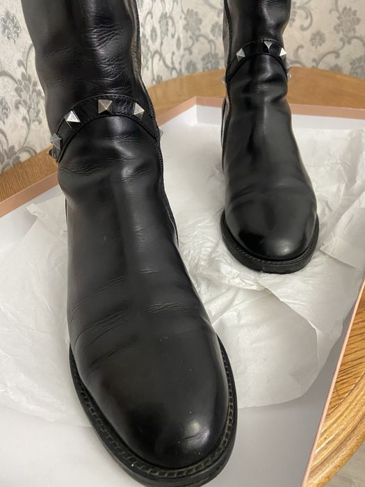 Зимние длинные сапоги