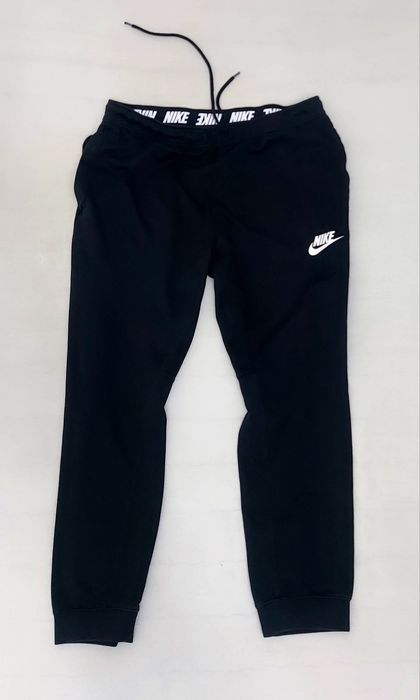 Pantaloni trening NIKE Blue Tag - Black Spellout, sport, mărimea XL EU