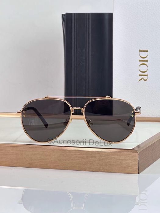 Ochelari de Soare Christian Dior CD Diamond A1U  F2A0 Aviator signature Noi Full Box [Verificare Colet] Gold