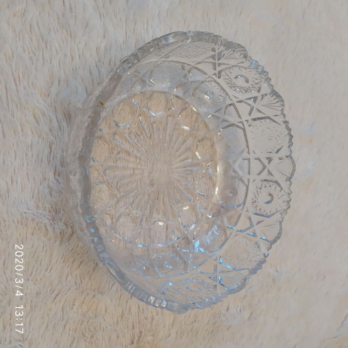 Ваза хрустальная круглая большая хрусталь п0104