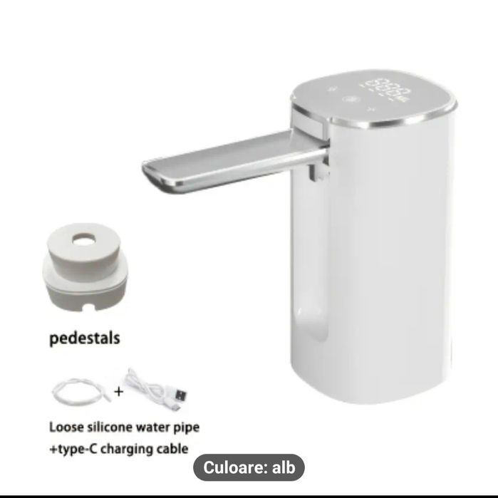 Dispenser Smart pompa apa electrica cu display, USB C, Lithiu bidon ap