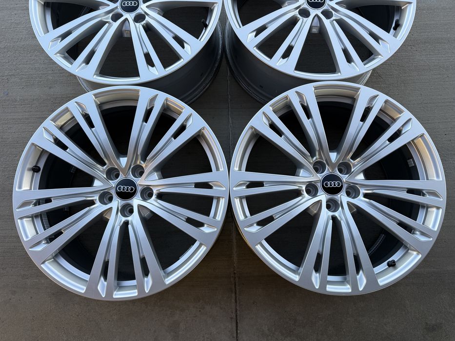 4бр. ПОЧТИ НОВИ 20” ОРИГИНАЛНИ Джанти 5х112 за -AUDI/VW/SEAT/SKODA/VAG- 9Jx20H2, ET40