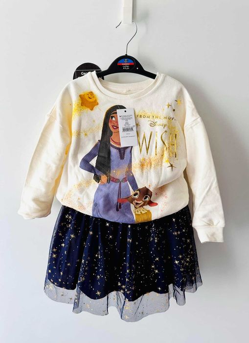 Set pulover + fusta 2-3, 3-4,  4-5, 5-6  ani / 98 104  110 116