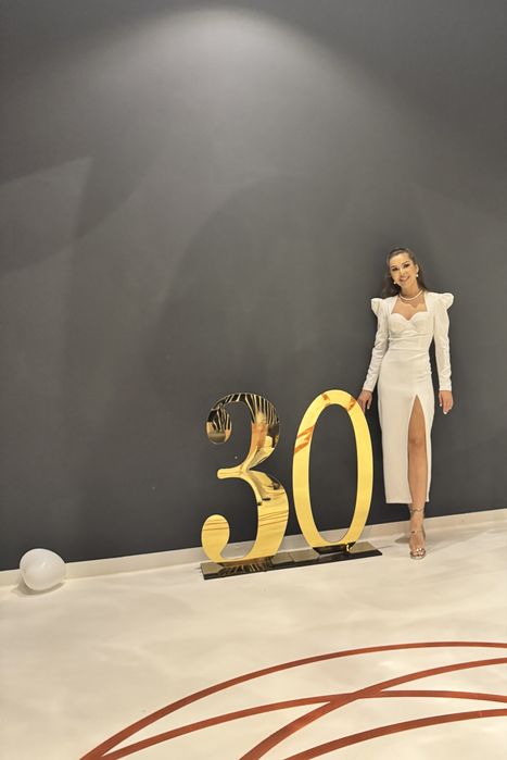 Rochie alba de zi sau seara, de cununie sau petrecere whiteparty