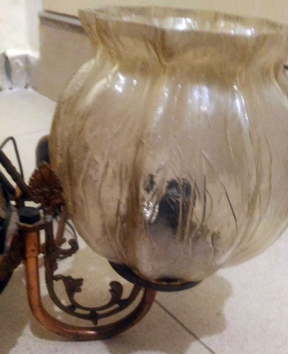 Масивен месингов полилей + два аплика