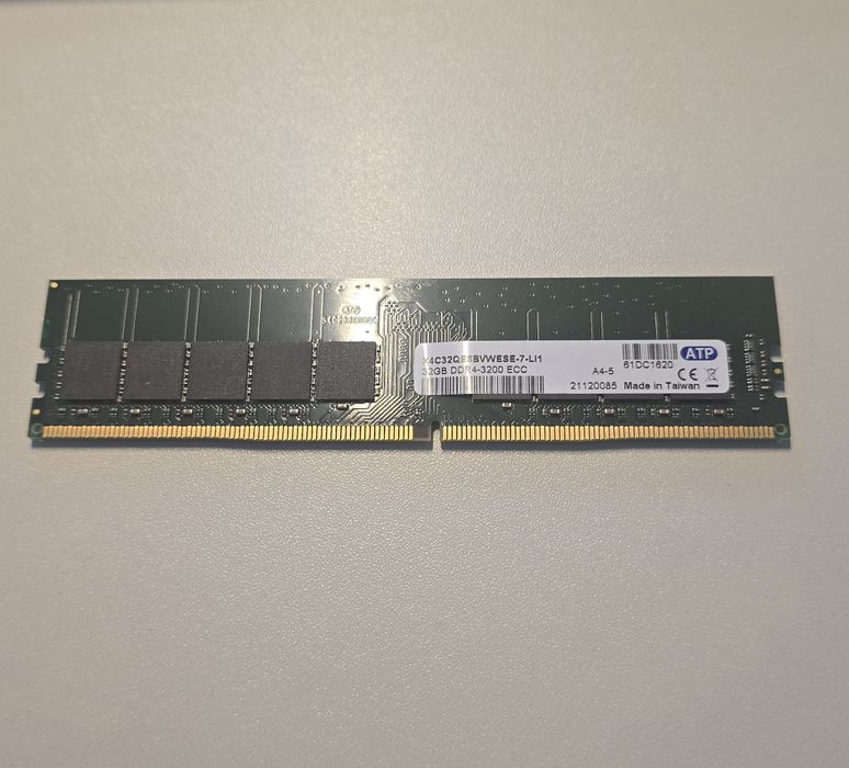 Ram DDR4 32gb 3200 ECC - ATP 32 gb 3200 MHz