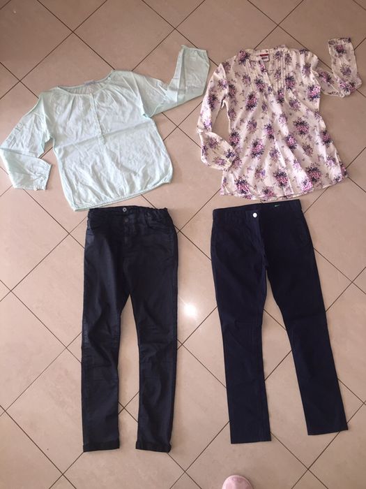 Яке,блузки,клин Lui Joe;Бенетон/Benetton;Okaidi,жилетка Roxy-140/146