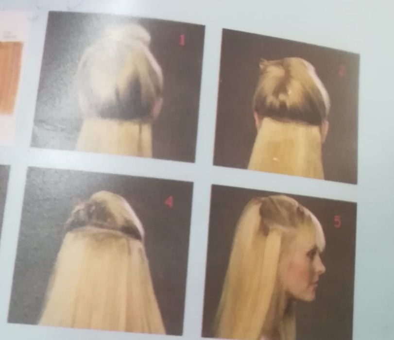 Накладки для волос на клипсах