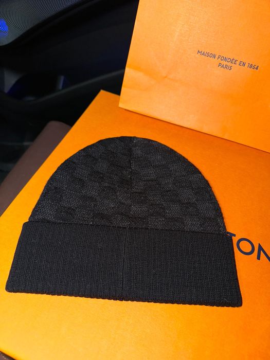 Căciula originală Louis Vuitton Damier Néo Petit Beanie Fes noua