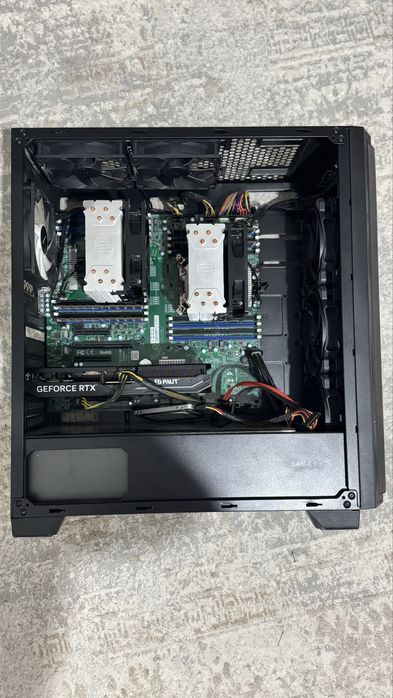 Инженерная 2х процессорная версия Xeona 56 потоков / 64 ram / rtx 4060