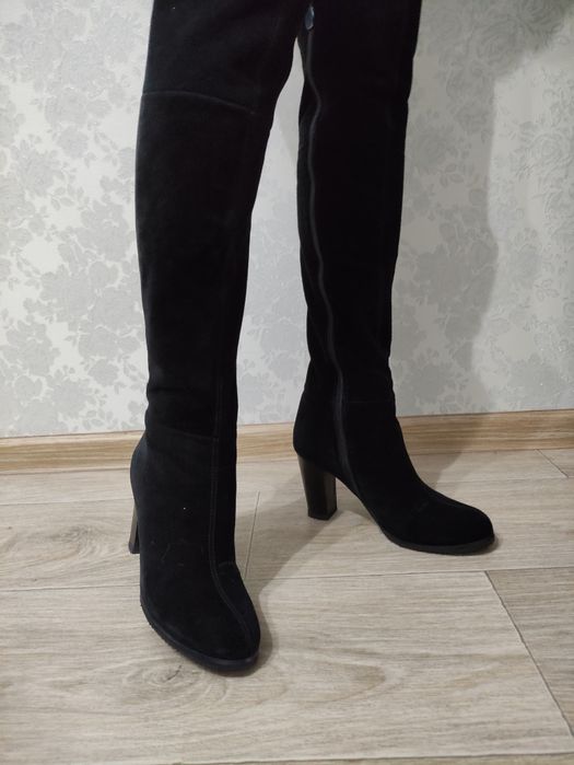 Зимние сапоги ботфорты