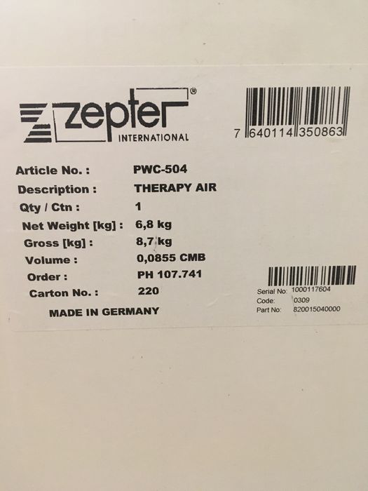 Zepter Очиститель воздуха