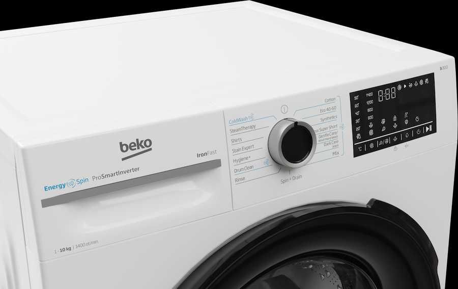 Нова инверторна пералня с пара Beko BM3WFU410415WB, 10 кг