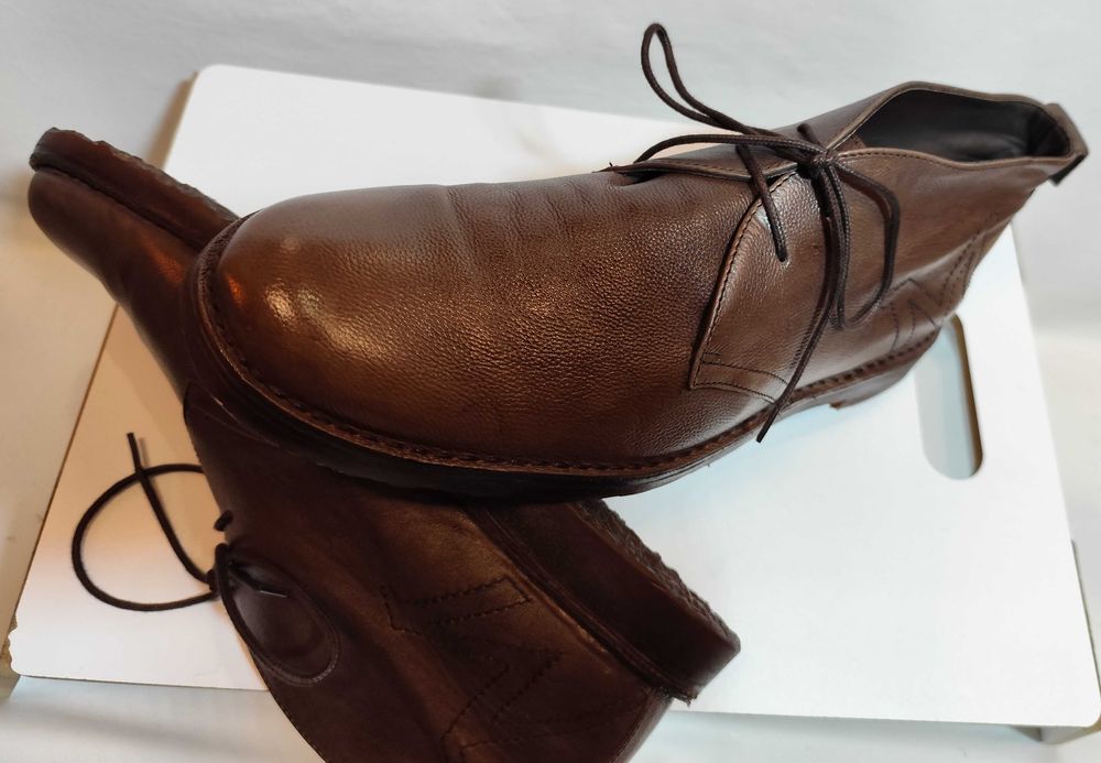 Ghete derby 45.5 46 chukka de lux Bruno Magli piele naturala moale