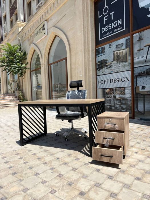 Stol, stul, parta, kreslo barcha loft uslubidagi mebellar