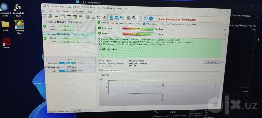 Ssd Nvme 1tb samsung 980 pro 4 gen