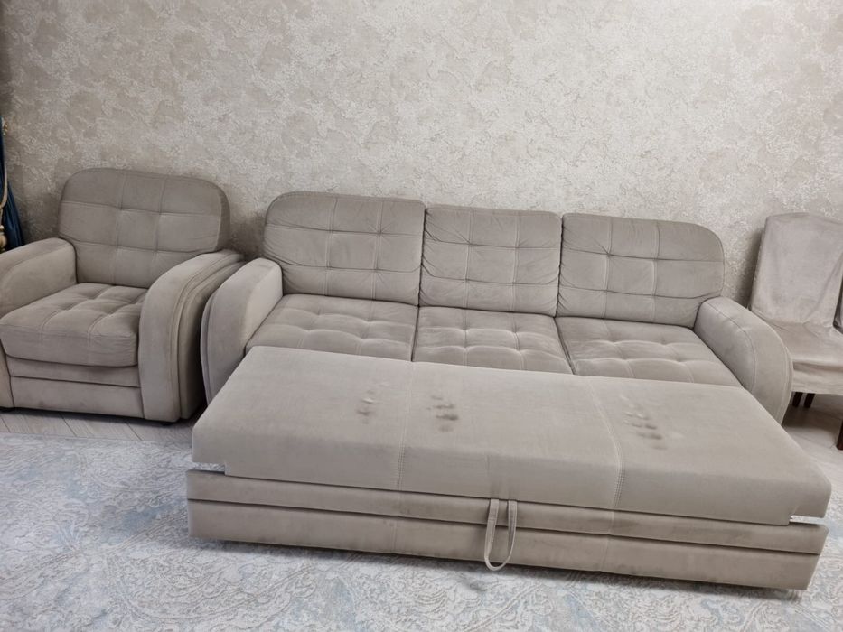 Продам диван с креслом