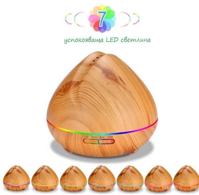 Арома Дифузер/Овлажнител на въздух-500мл. Ultrasonic