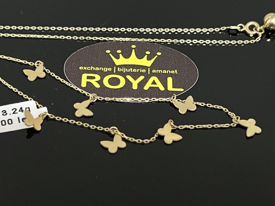 Bijuteria Royal CB : Lant fluturi aur 14k 3,24 grame