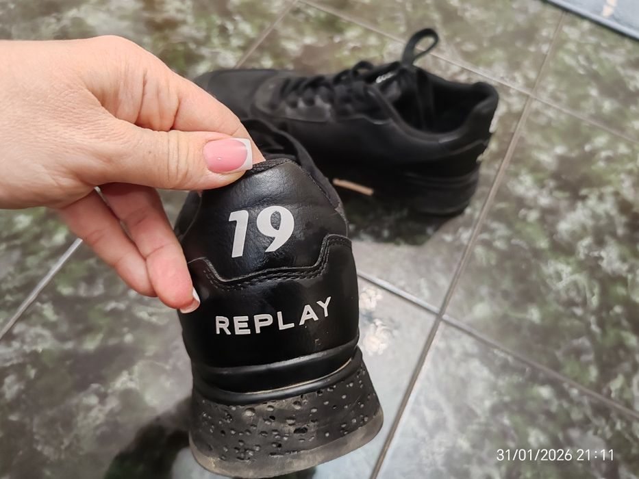 Мъжки кожени маратонки Replay