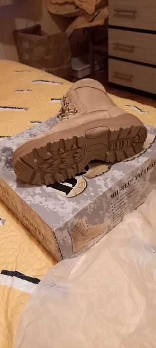 Ghete dama army din piele naturala