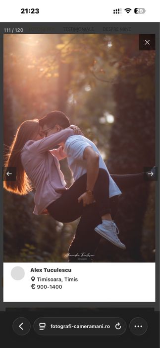 Fotograf evenimente/sedinte foto private