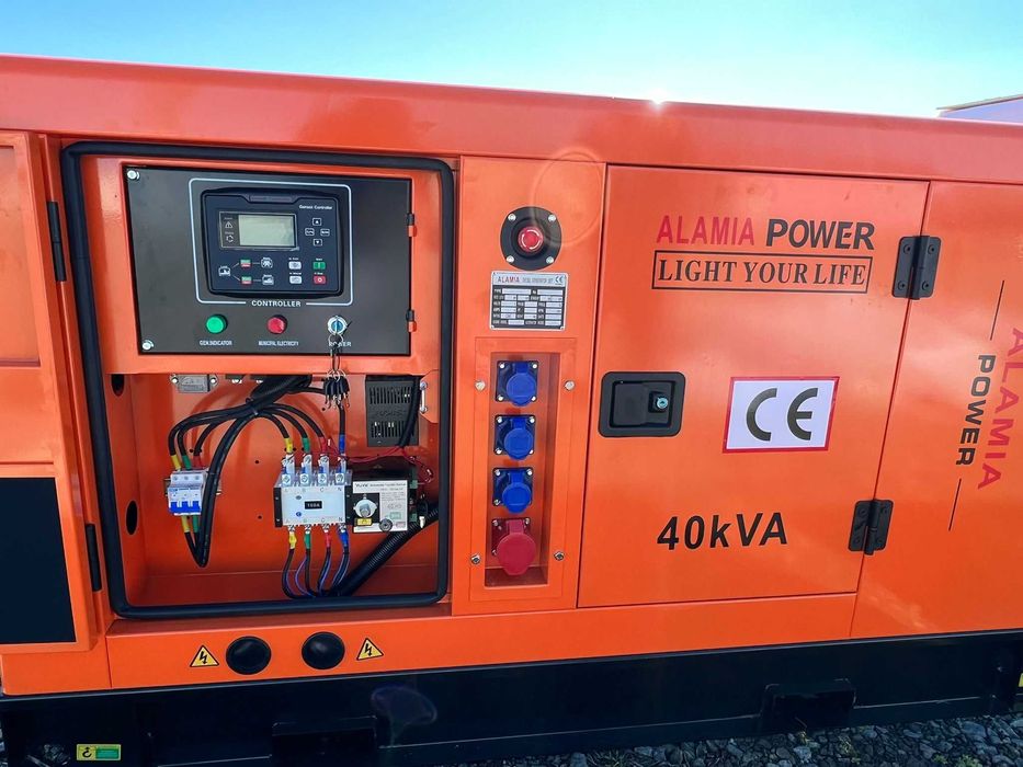 Generator Industrial 50 kVA 40 kW Alamia Grup Electrogen Diesel cu Automatizare ATS