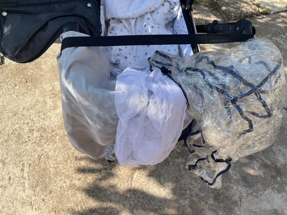 Комбинирана бебешка количка Mini Midas 2в1 и аксесоари