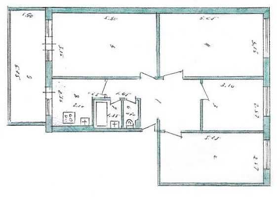 4-ком. кв-ра, улучшенная планировка, Юнусабад 15
