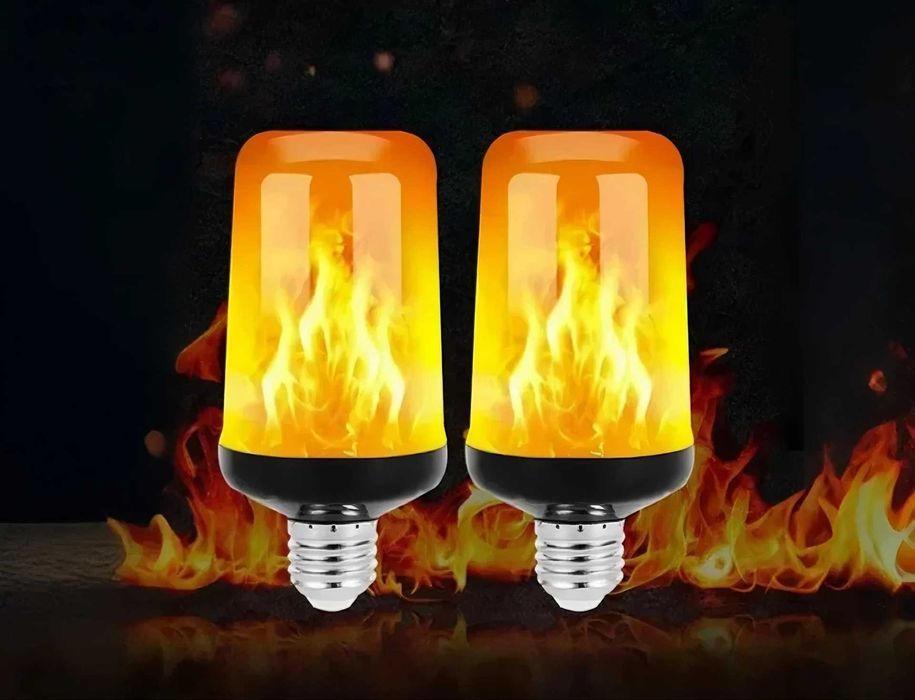 LED Крушка Ефект на Пламък 5W Е27 Е14 Уют Романтика за Дома Градината