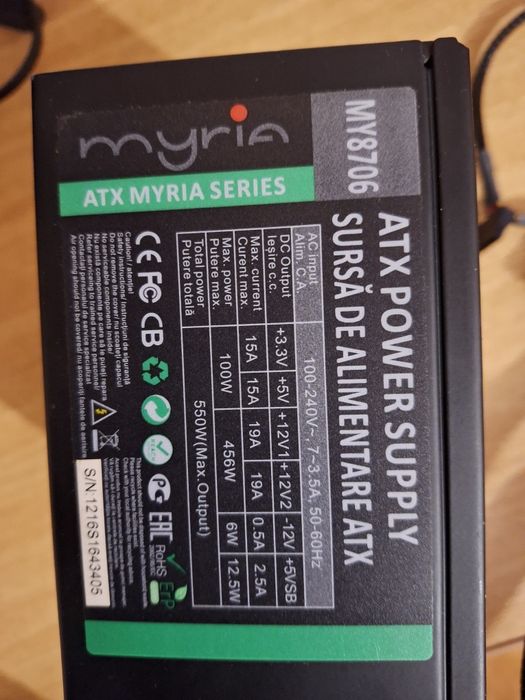 Sursă myria Defectă