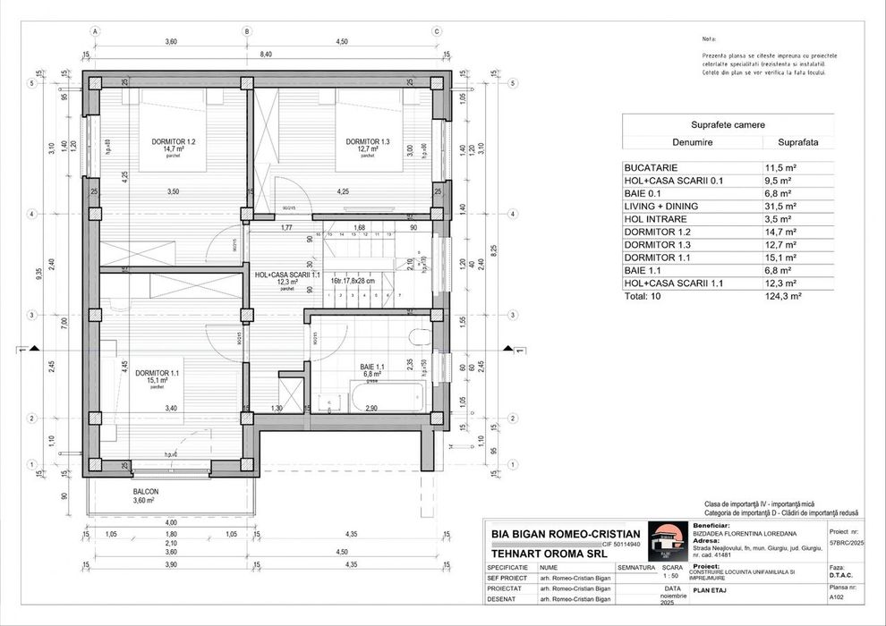 Casă De Vanzare | 156 Mp Utili | Teren 418 Mp | 3 Camere | 2 Băi