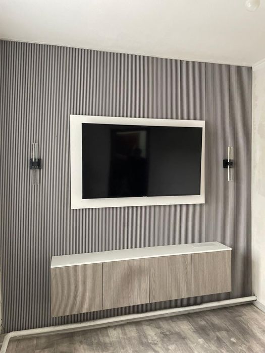 Ремонт под ключ .клеим обой левкас.