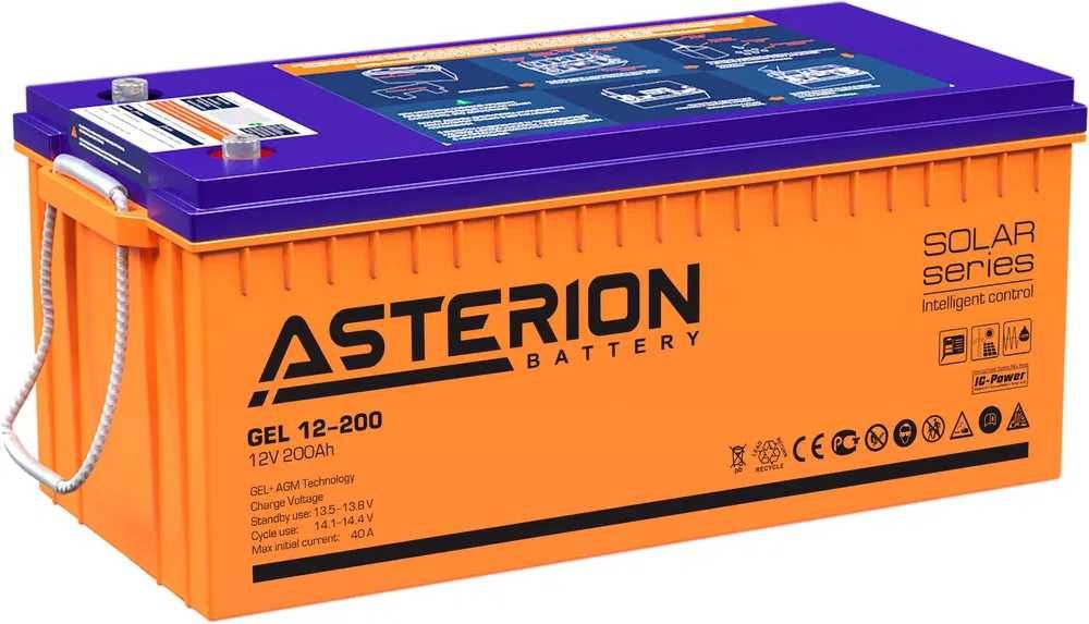 АКБ Аккумуляторы Гелиевые Серии GEL ASTERION GEL 12-200, 12в 200А/ч ...