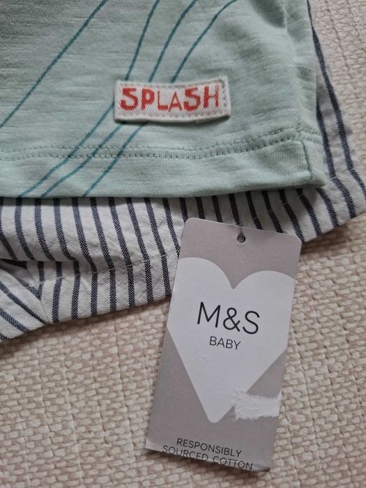 Нов бебешки комплект M&S, 3- 6 месеца